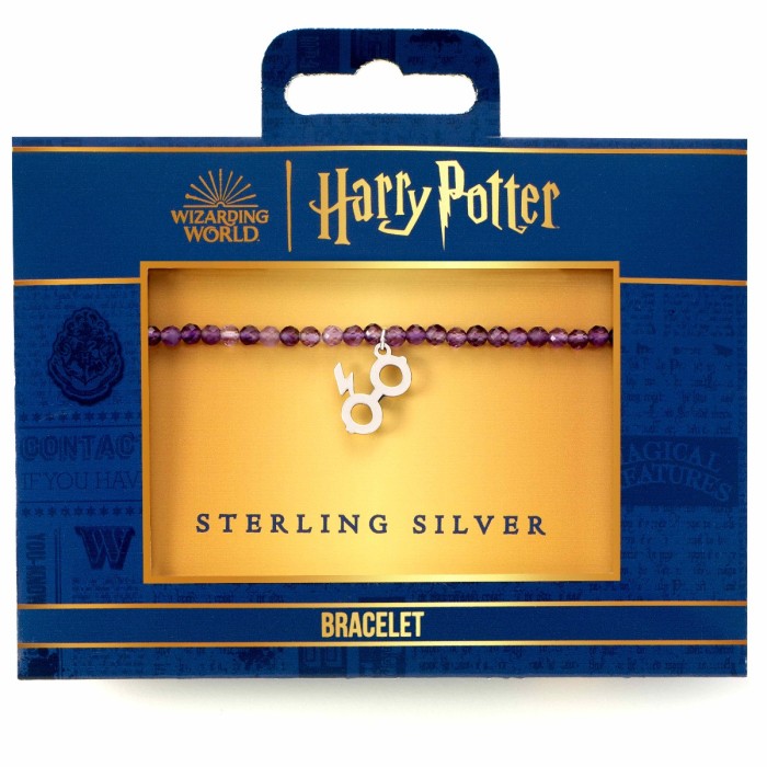 Bracelet améthyste et argent Harry Potter