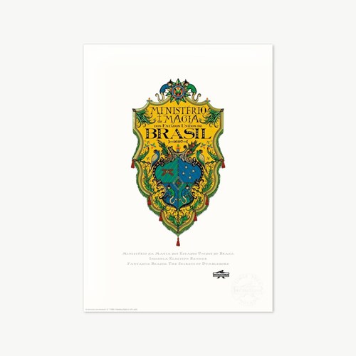 Artprint affiche électorial Ministère de la Magie du Brésil - Les Animaux Fantastiques