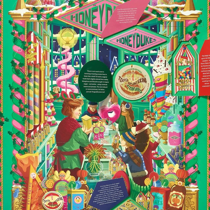 Calendrier de l'avent Honeydukes MinaLima - Harry Potter