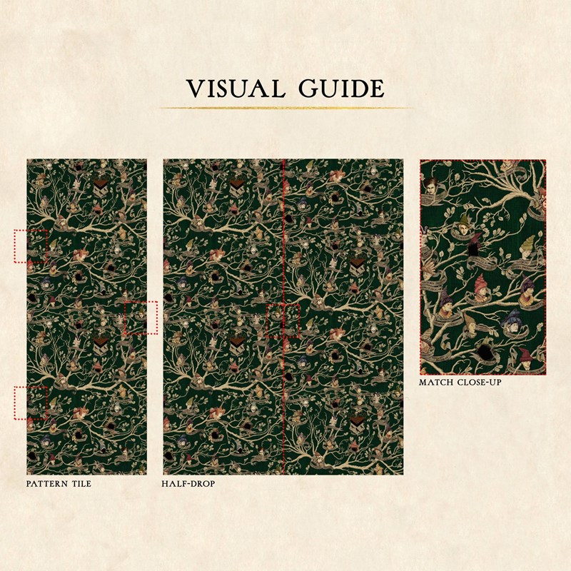 Papier peint Minalima Tapisserie Famille Black