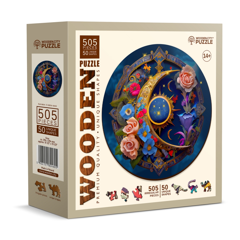 Puzzle en bois Lune des Fleurs 500 pièces