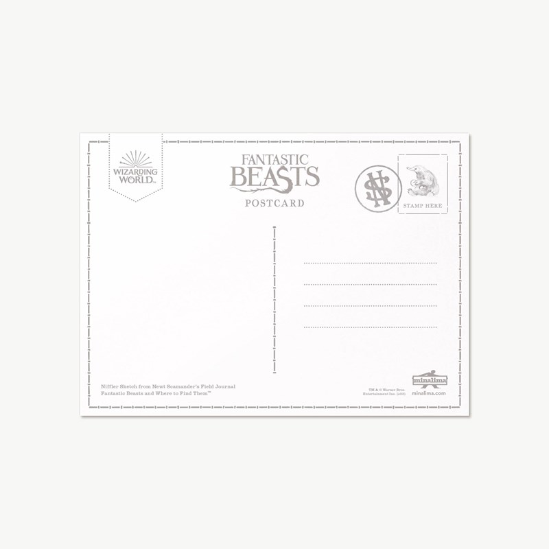 Cartes postales Mystères - Série 01 Le journal de terrain de Norbert Dragonneau