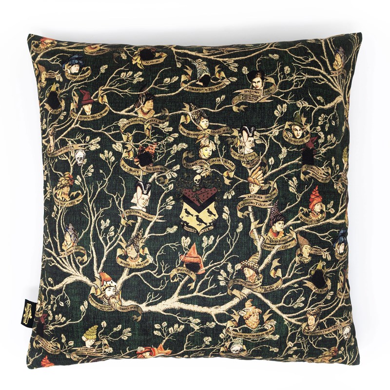 Housse de coussin 100% coton Tapisserie des Black - MinaLima