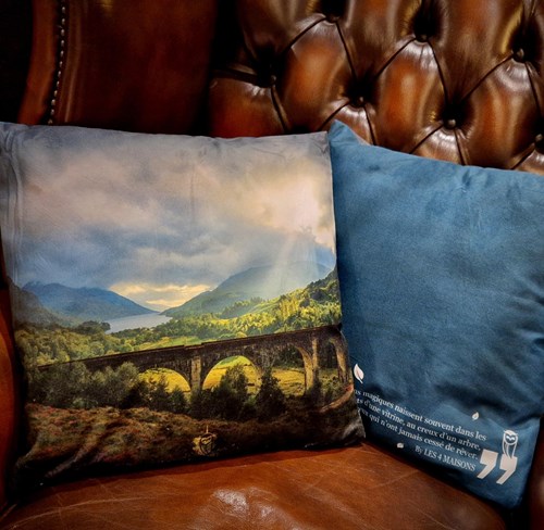 Coussin velours Pitchounet - Viaduc de Glenfinnan