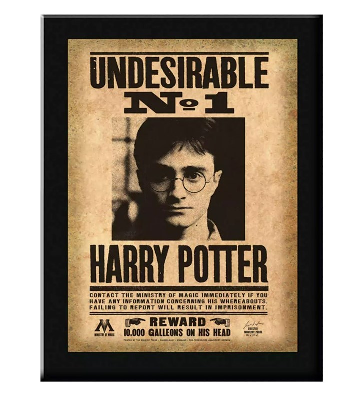 Plaque Undesirable N°1 - Noble Collection - Harry Potter
