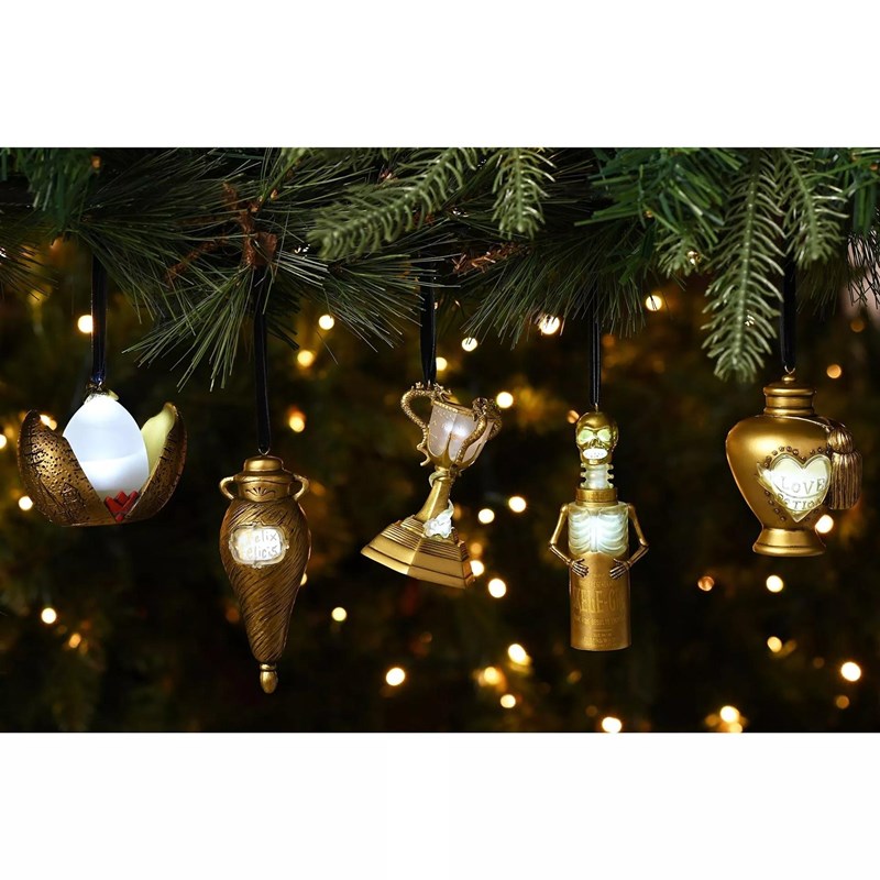 Suspension de sapin dorée lumineuse Love Potion - Harry Potter