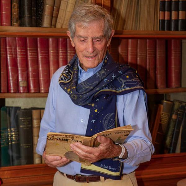 Echarpe en laine et soie 46x180 Les voyages du petit prince