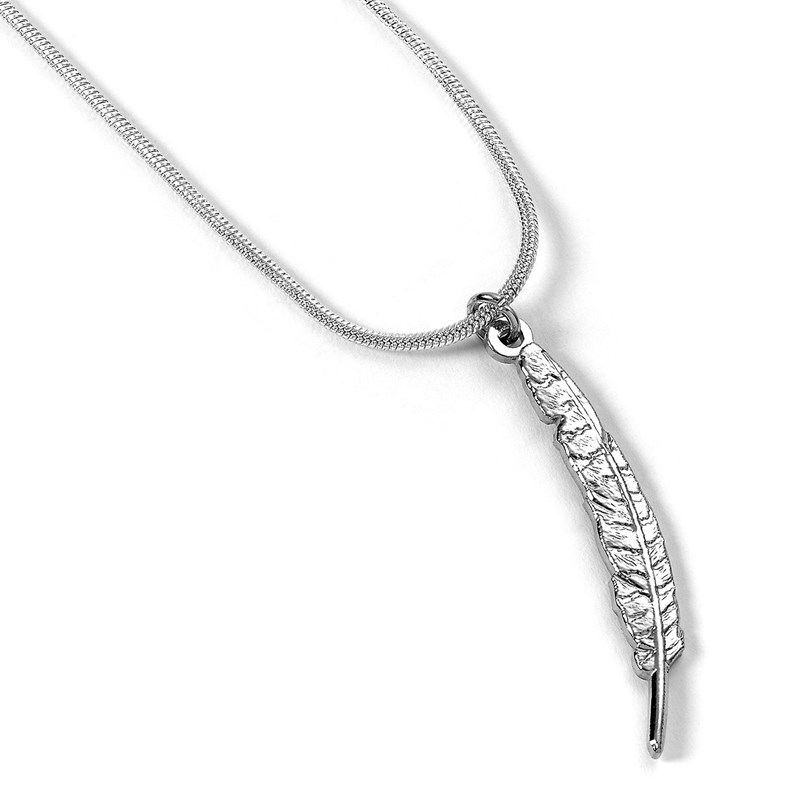 Collier plume Harry Potter plaqué argent