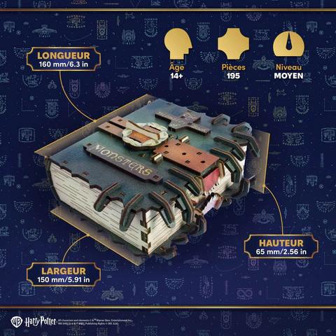 Le Monstrueux Livre des Monstres en bois - Harry Potter