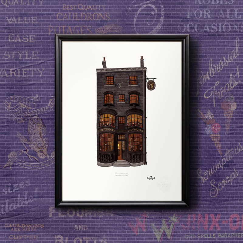 Art print boutique Ollivander MinaLima - Harry Potter