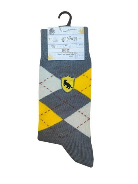 Paire chaussettes argyle Poufsouffle - Harry Potter