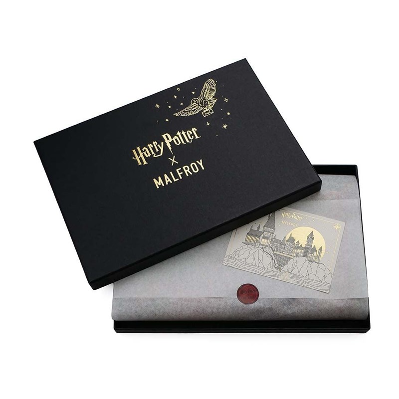 CARRE DE SOIE 120 - NOEL A POUDLARD - MALFROY - HARRY POTTER