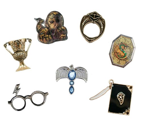 Pack de 7 pin's Horcruxes - Harry Potter