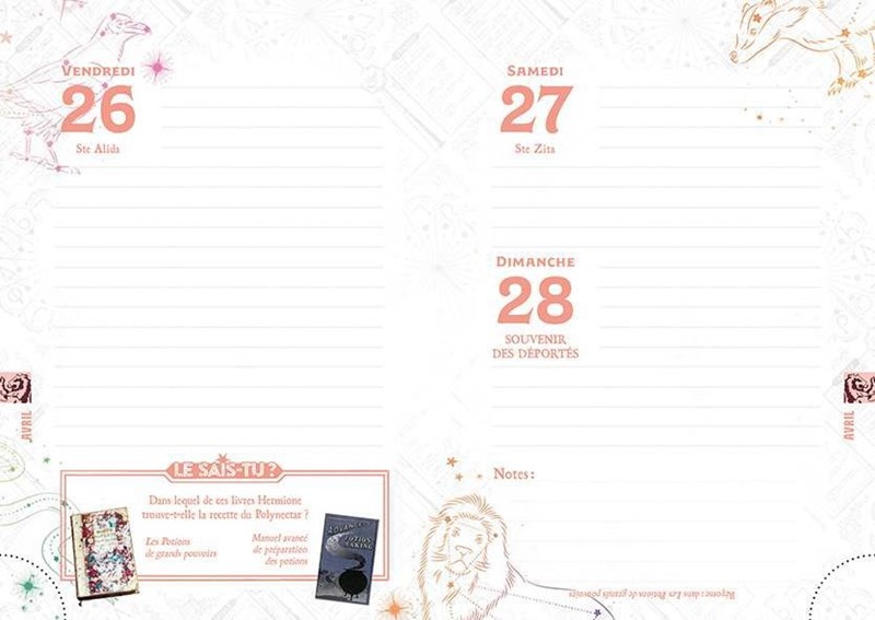 Agenda Harry Potter 2023-2024 - Fières d'être sorcières