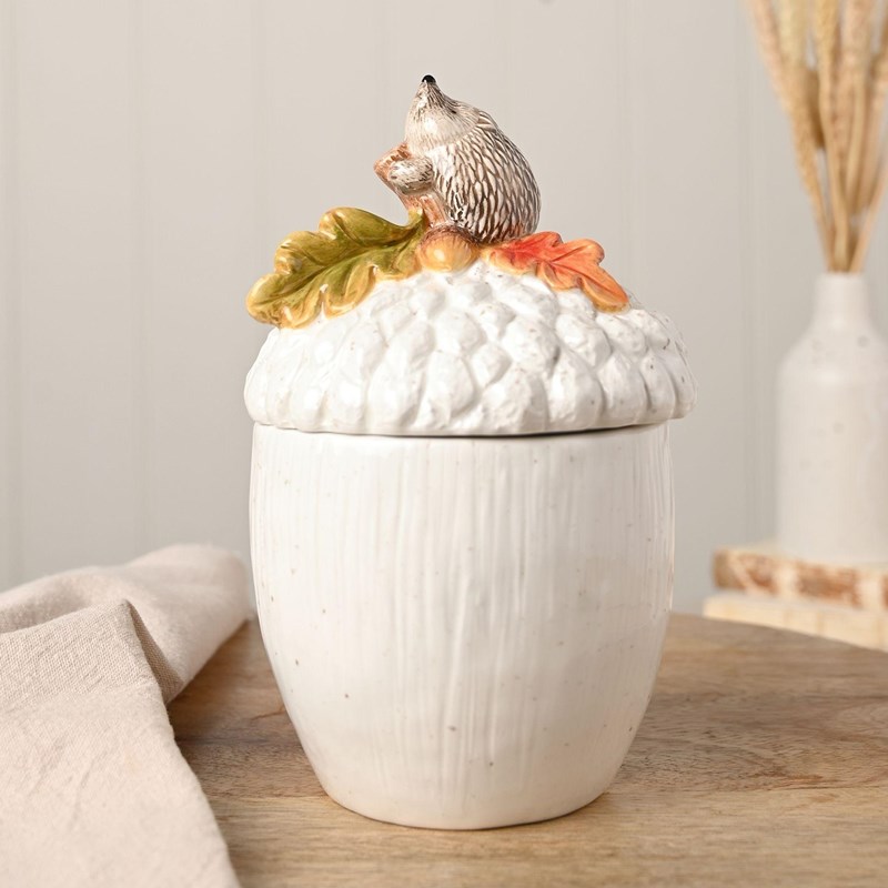 Pot de Rangement – Hérisson sur un Gland – Country Living®