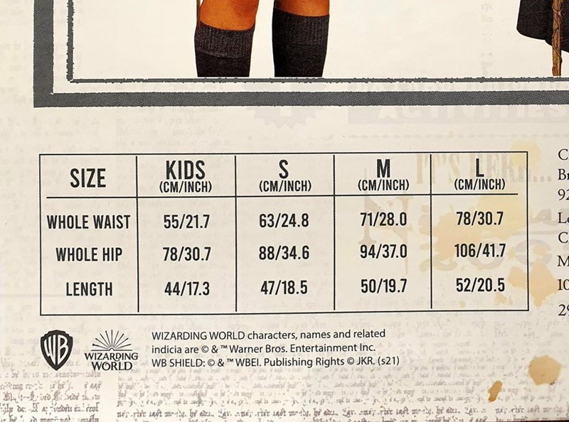 Jupe d'étudiante Poudlard - Hermione Granger