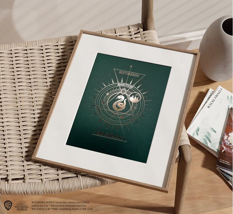 Artprint Serpentard dorure à chaud - Harry Potter