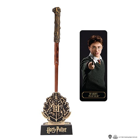 Stylo baguette sur socle Harry Potter