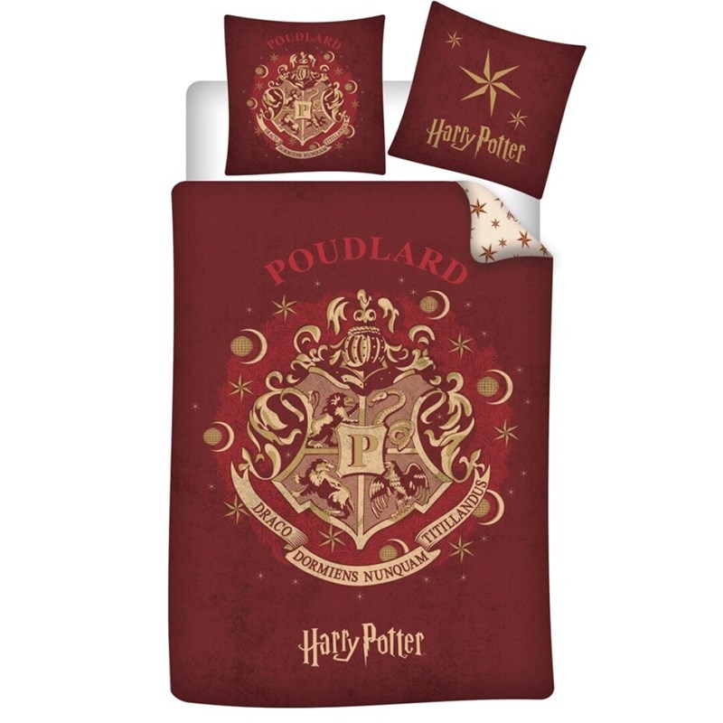 Parure de lit Poudlard 1 personne - Harry Potter