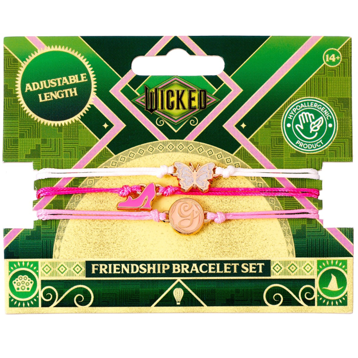 Set 3 bracelets d'amitié Glinda - Wicked