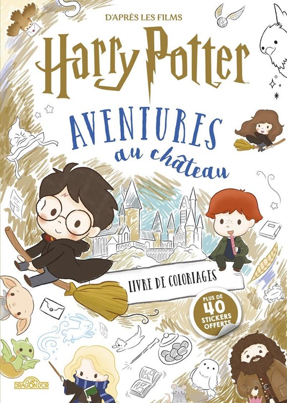 Harry Potter - Livre de coloriages - Aventures au château