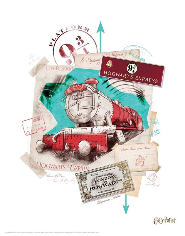 Set de 10 lithographies Harry Potter de qualité supérieure