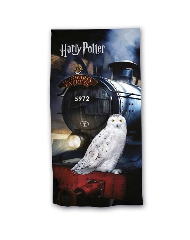 Serviette de plage Hedwige & Poudlard Express - Harry Potter