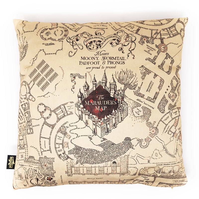 Housse de coussin 100% coton Carte du Maraudeur - MinaLima