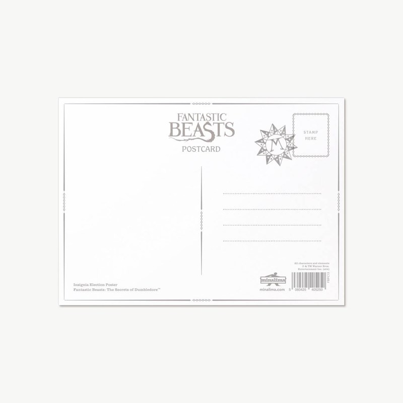 Carte postale insigne électoral Vicencia Santos - Les Animaux Fantastiques