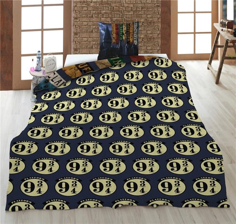 Parure de lit Harry Potter Les 4 Maisons - 1 personne