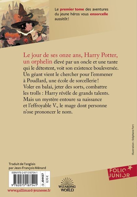 Harry Potter à l'École des Sorciers - Couverture édition 25 ans