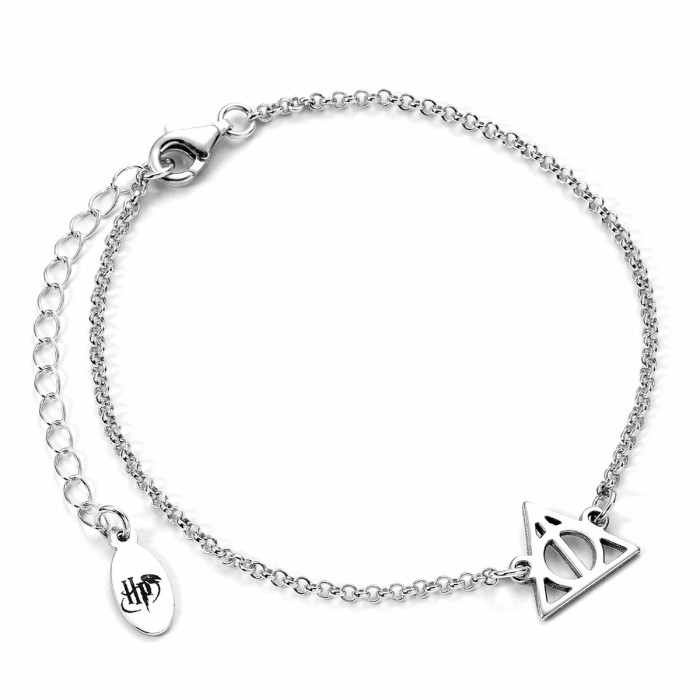 bijou bracelet argent reliques de la mort harry potter1