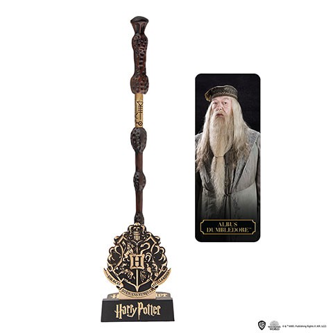 Stylo baguette sur socle Albus Dumbledore