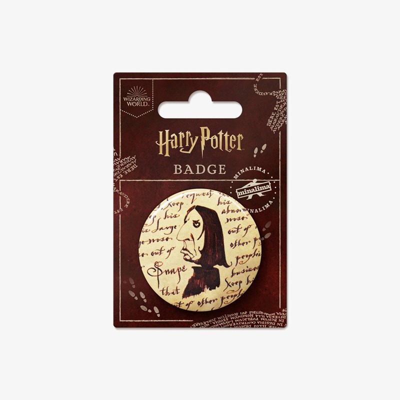 Badge Carte du Maraudeur Harry Potter - Severus Rogue