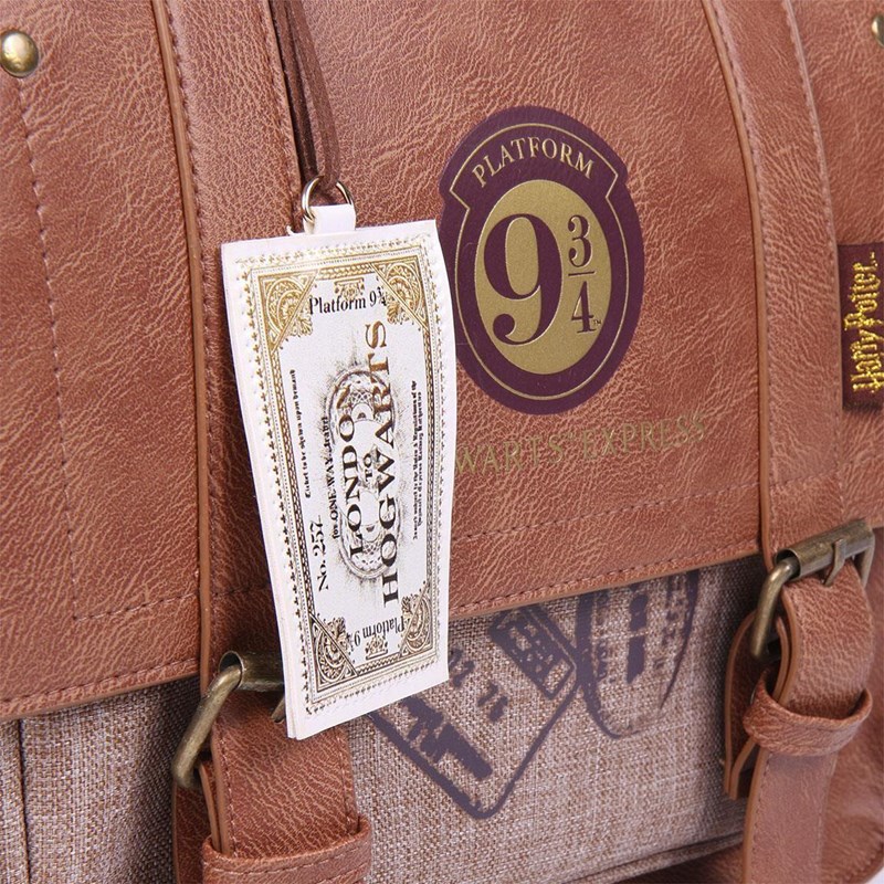 SAC SATCHEL CUIR BRUN VOIE 93/4 CASUAL