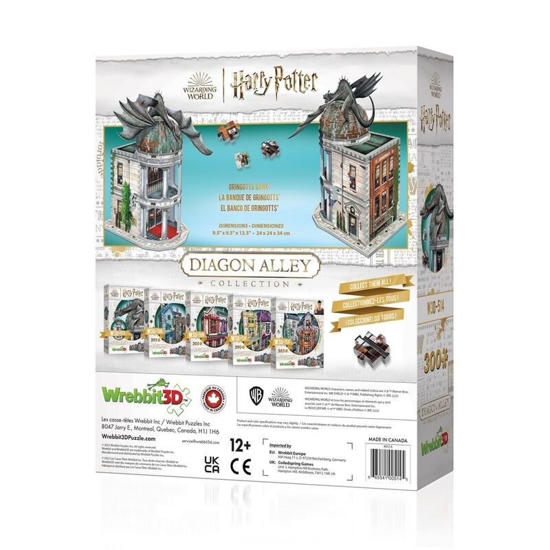 Puzzle 3D Banque Gringotts Dragon - Harry Potter