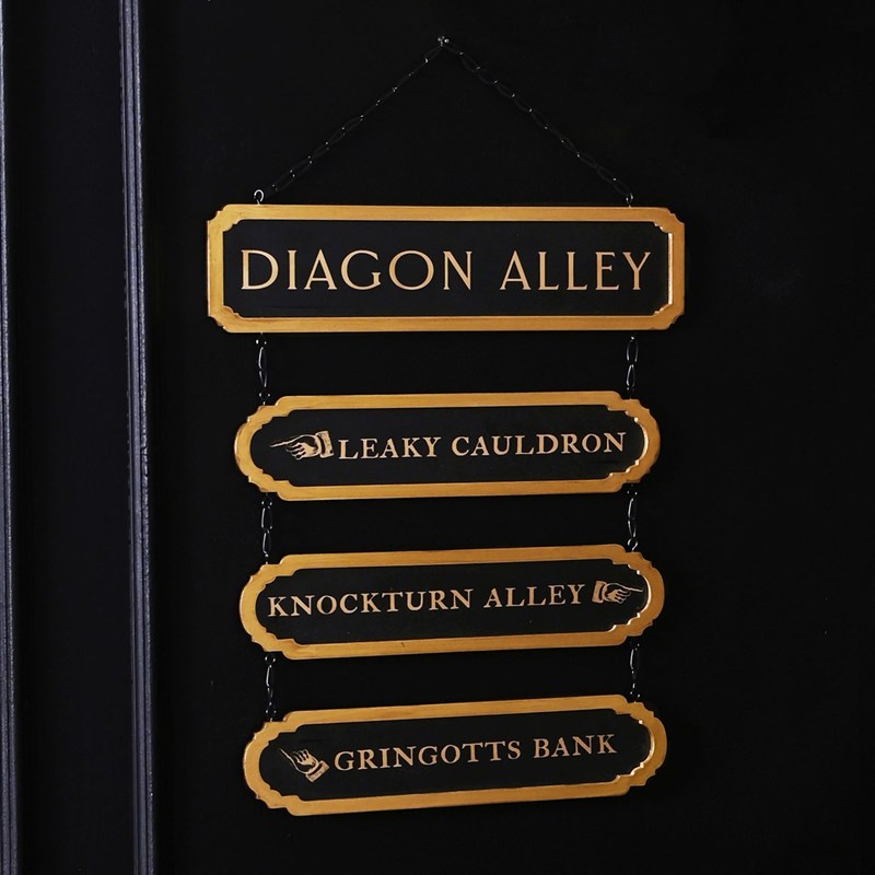 Plaques signalétiques de rue Diagon Alley - Harry Potter