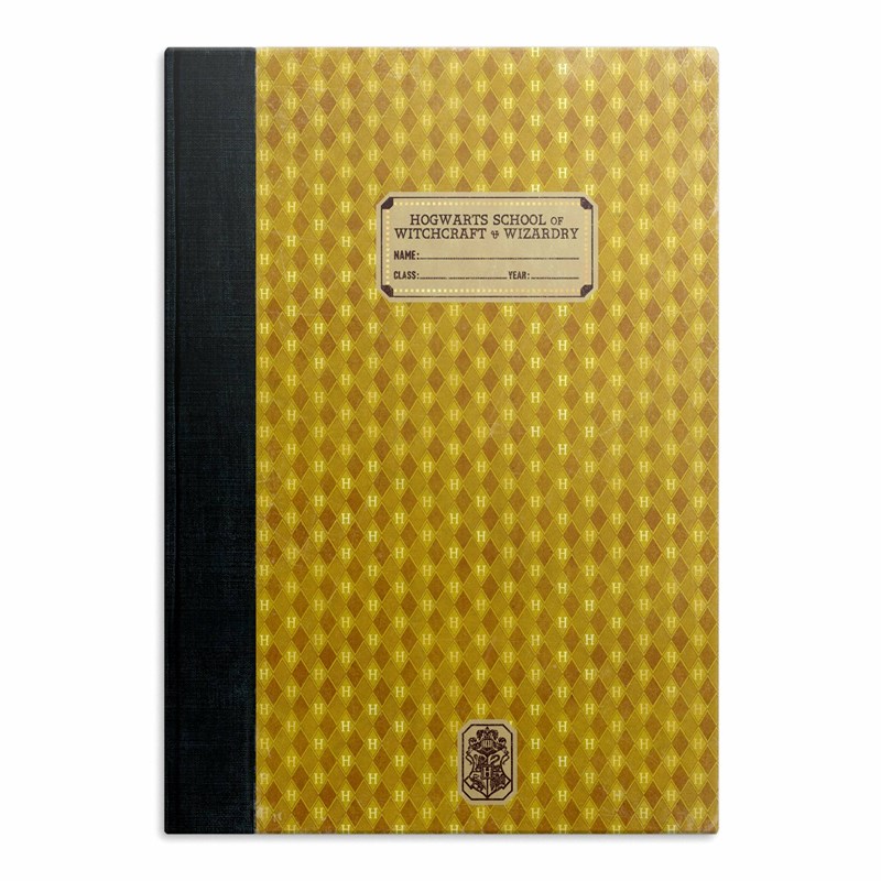 Réplique cahier d'exercices Poufsouffle de 1910