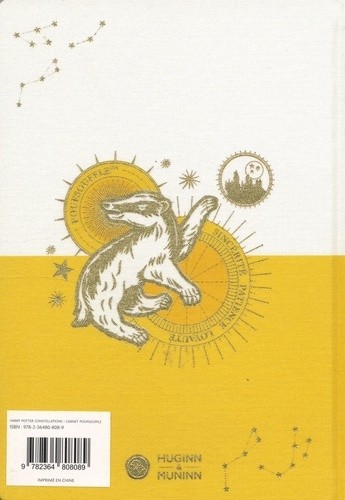 Carnet constellations Poufsouffle - Harry Potter