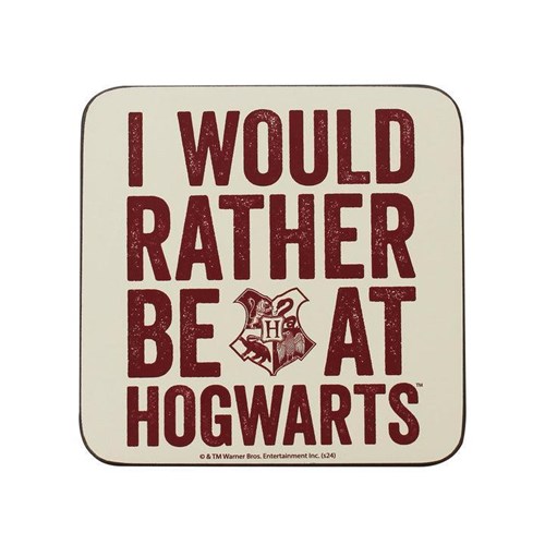 Sous-verre "I Would Rather be at Hogwarts" - Harry Potter