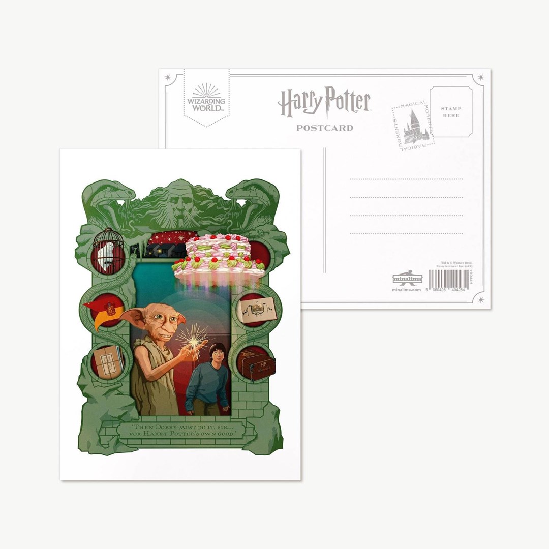 carte postale minalima dobby harry potter1