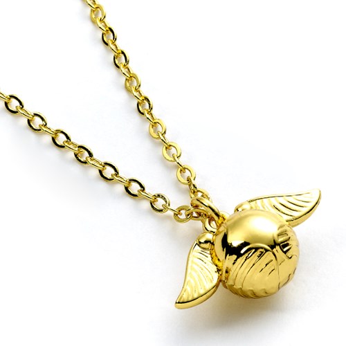 Collier vif d'or 3D doré - Harry Potter
