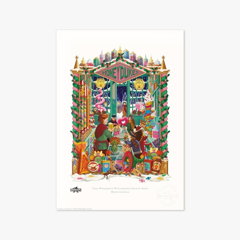 Art print Honeydukes MinaLima - Harry Potter