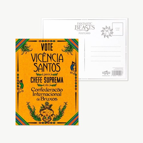 Carte postale "Vote Vicencia Santos" - Les Animaux Fantastiques