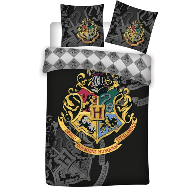 Parure de lit Harry Potter blason Poudlard POLYESTER - 1 ou 2 personnes