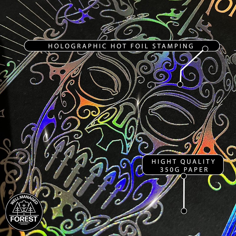 Artprint Mangemort dorure à chaud - Harry Potter