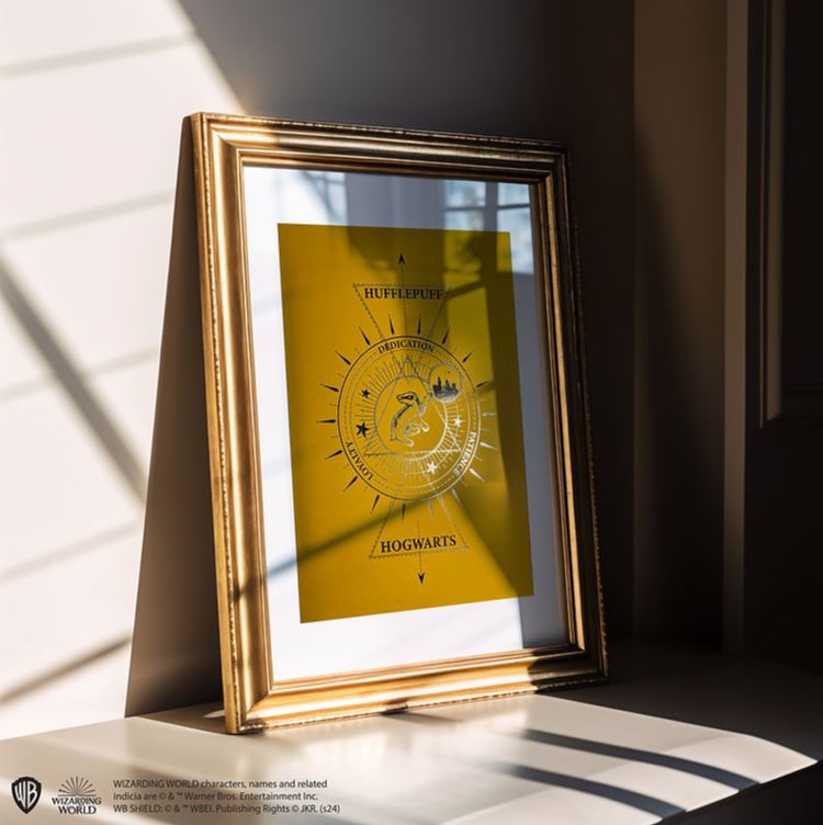 Artprint Poufsouffle dorure à chaud - Harry Potter