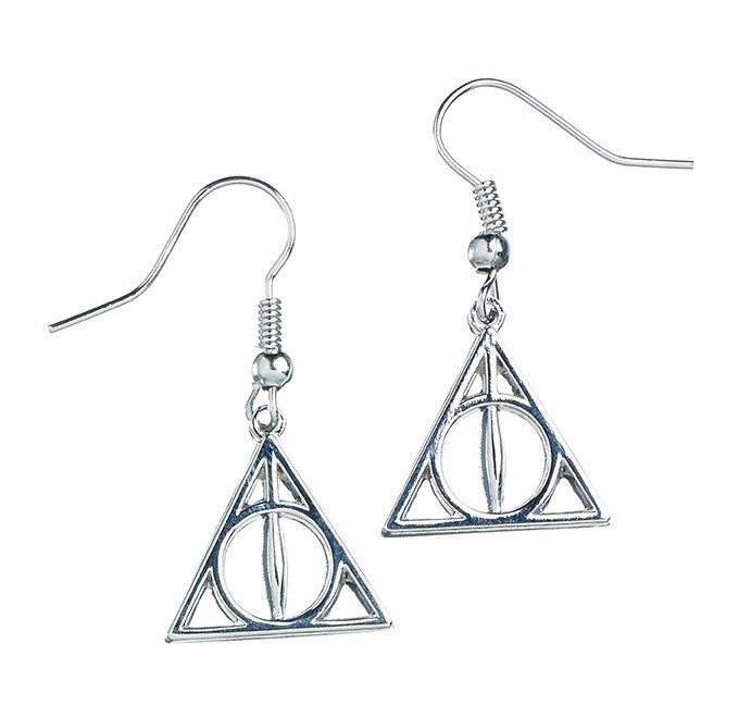 Boucles d'oreilles Reliques de la Mort pendantes - Harry Potter