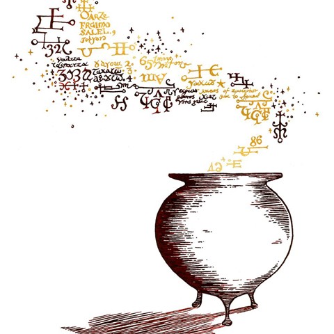 Carte de voeux - Manuel avancé de préparation des Potions