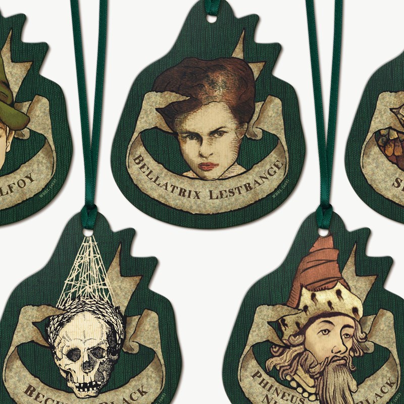 Étiquettes cadeau tapisserie Black MinaLima - Harry Potter